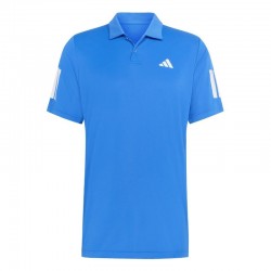 Polo Adidas Club 3 Stripes Azul Cyan