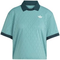 Polo Feminino Adidas Original Pro London Turquoise  Oferta + Barato