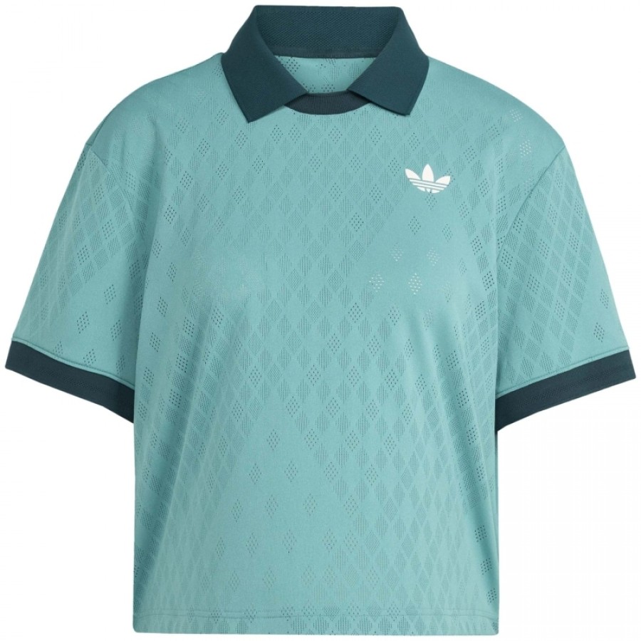 Polo Feminino Adidas Original Pro London Turquoise  Oferta + Barato