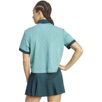 Polo Feminino Adidas Original Pro London Turquoise  Oferta + Barato