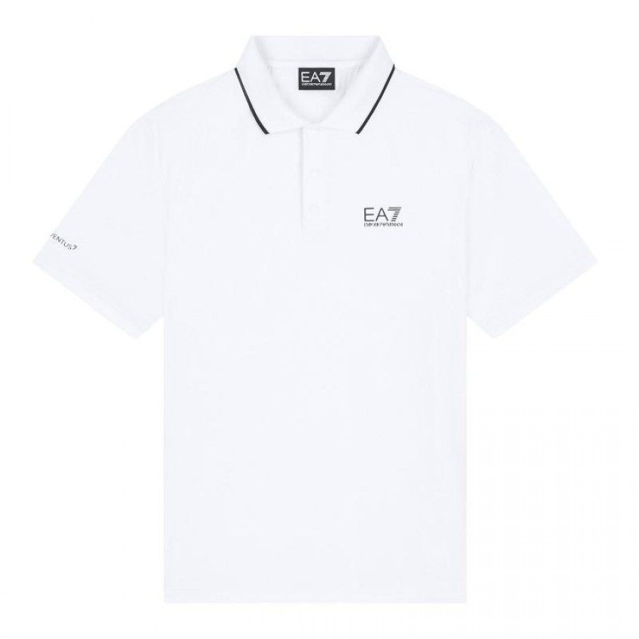 Polo Armani EA7 Ventus 7 Tennis Pro Regular Blanco