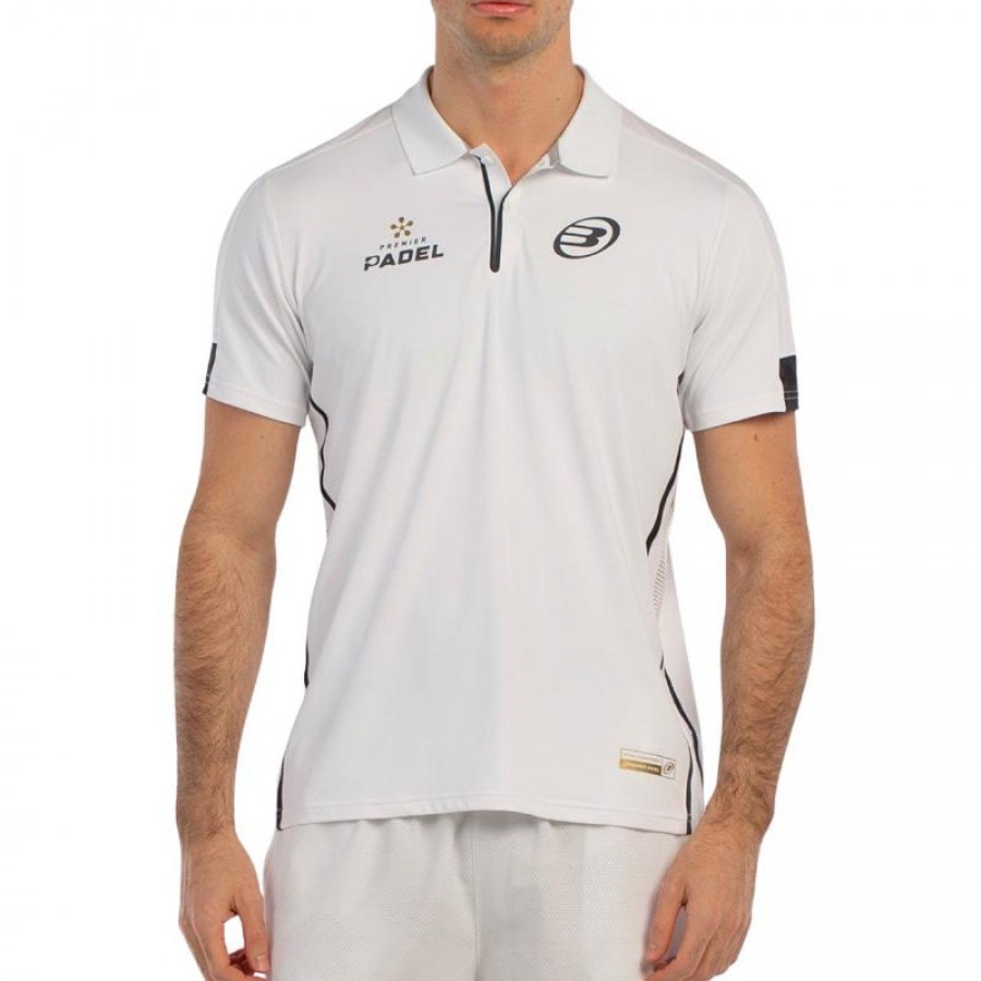 Polo Bullpadel Premier Padel Bogue Bianco  Offerta + Economico