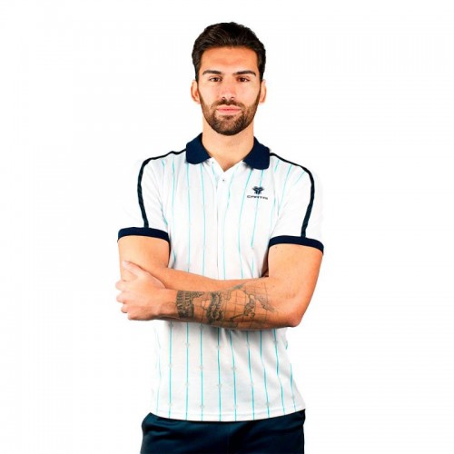 Polo Cartri Amonet Blanco Azul Marino Polo Cartri Amonet Blanco Azul Marino
