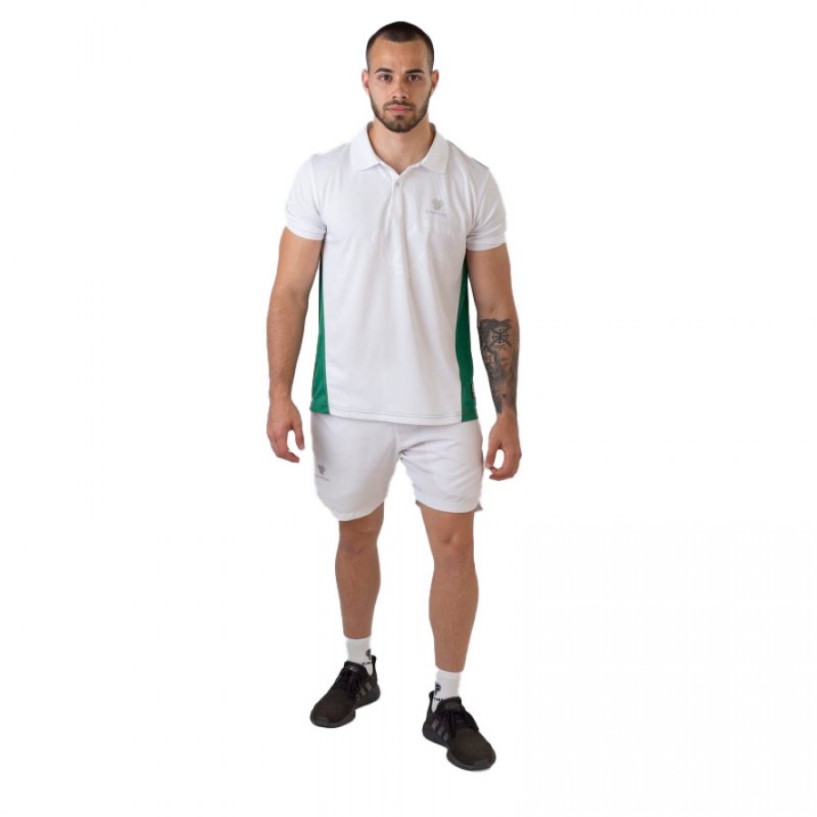 Polo Cartri Memingen Green White  PADELPOINT Polo Cartri Memingen Green White
