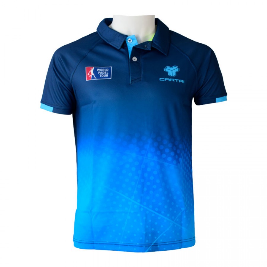 Polo Cartri WPT Oliver Navy Blue  PADELPOINT Polo Cartri WPT Oliver Navy Blue