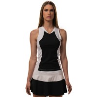 Polo Drop Shot Luna Negro Blanco  Offre - Pas cher