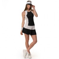 Polo Drop Shot Luna Negro Blanco  Offre - Pas cher