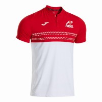 Polo Joma A1 Padel Blanco Rojo  Oferta + Barato