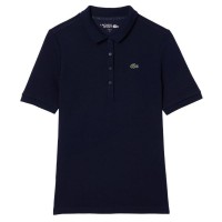 Lacoste Pique Navy Blue Women''s Polo  Offer + Cheap