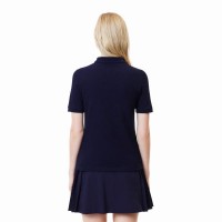 Lacoste Pique Navy Blue Women''s Polo  Offer + Cheap