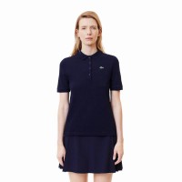 Lacoste Pique Navy Blue Women''s Polo  Offer + Cheap