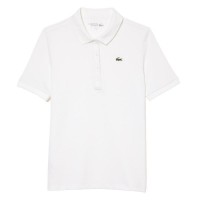 Women''s Lacoste Pique White Polo  Offer + Cheap