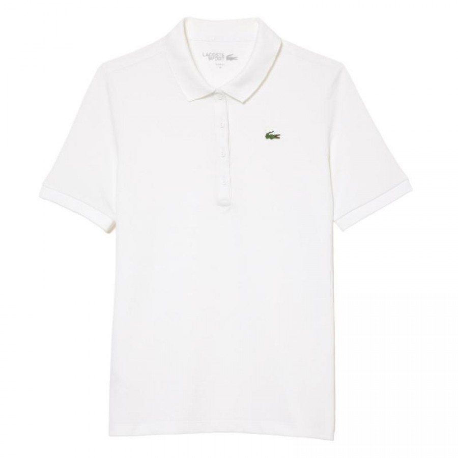 Women''s Lacoste Pique White Polo  Offer + Cheap