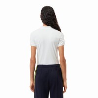 Women''s Lacoste Pique White Polo  Offer + Cheap