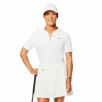 Women''s Lacoste Pique White Polo  Offer + Cheap