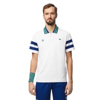 Polo Lacoste Roland Garros Medvedev Bianco Navy  Offerta + Economico