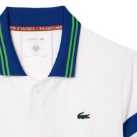Polo Lacoste Roland Garros Medvedev Bianco Navy  Offerta + Economico