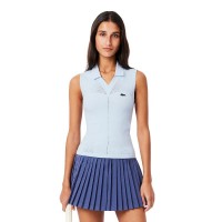 Polo Lacoste Tight Fit Azul Claro Mujer  Oferta + Barato