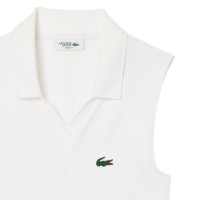 Polo Lacoste Tight Fit Blanco Mujer  Oferta + Barato