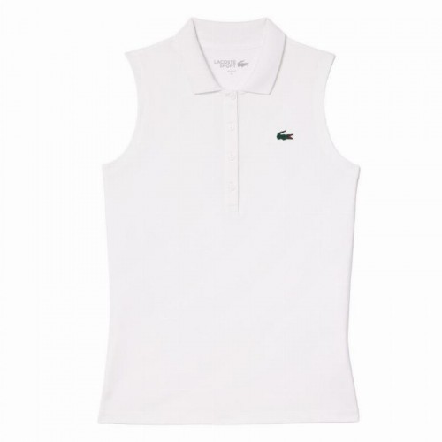Lacoste Ultra Dry White Women''s Polo Lacoste Ultra Dry White Women''s Polo