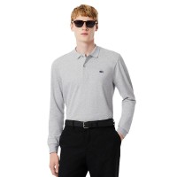 Polo Manga Larga Lacoste Regular Fit Algodon Gris Vigore  Oferta + Barato