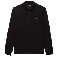 Polo Manga Larga Lacoste Regular Fit Algodon Negro  Oferta + Barato