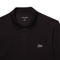 Polo Manga Larga Lacoste Regular Fit Algodon Negro  Oferta + Barato