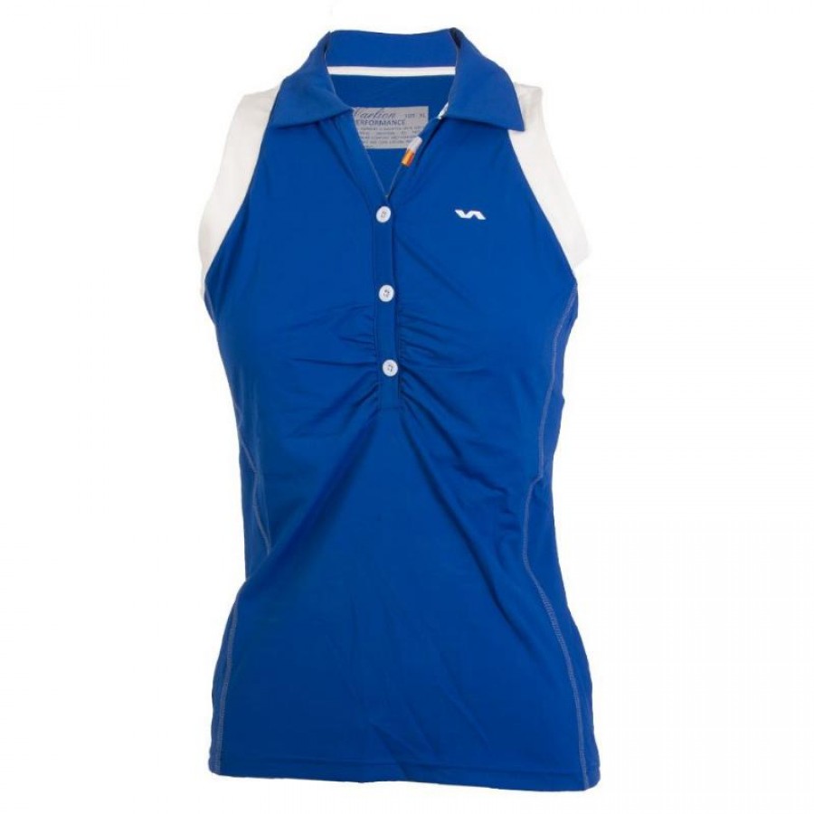 Polo Varlion MD12S02 Azul Mujer  Offre - Pas cher