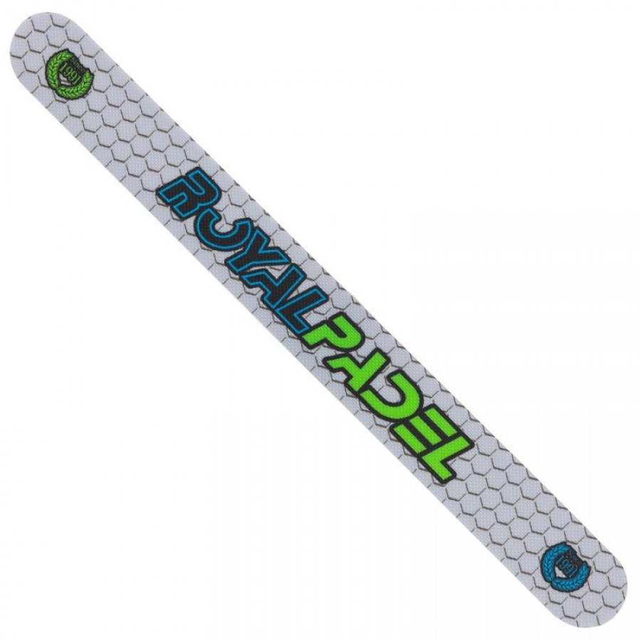 Protector Royal Padel Gris Logo Verde  Oferta + Barato