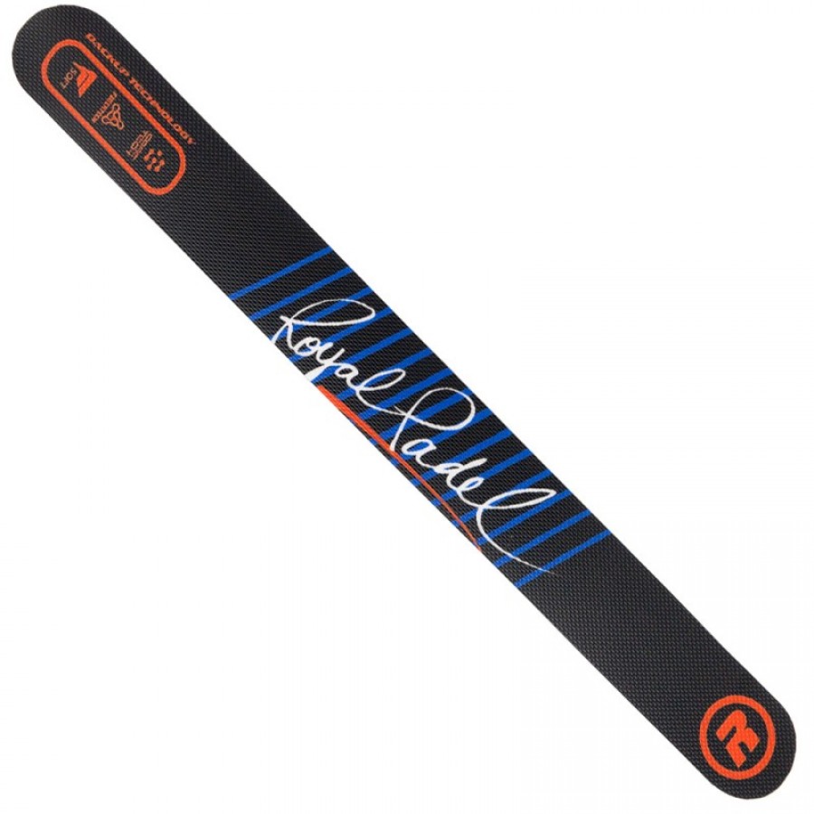 Protector Royal Padel Negro Logo Blanco Azul  Oferta + Barato