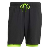 Short Adidas Club Negro Lucid Limon  Oferta + Barato