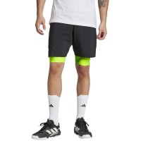 Short Adidas Club Negro Lucid Limon  Oferta + Barato