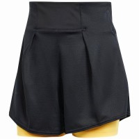 Short Adidas Match Pro Negro Amarillo Mujer  Oferta + Barato