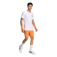 Short Adidas Tenis Climacool Naranja Blanco