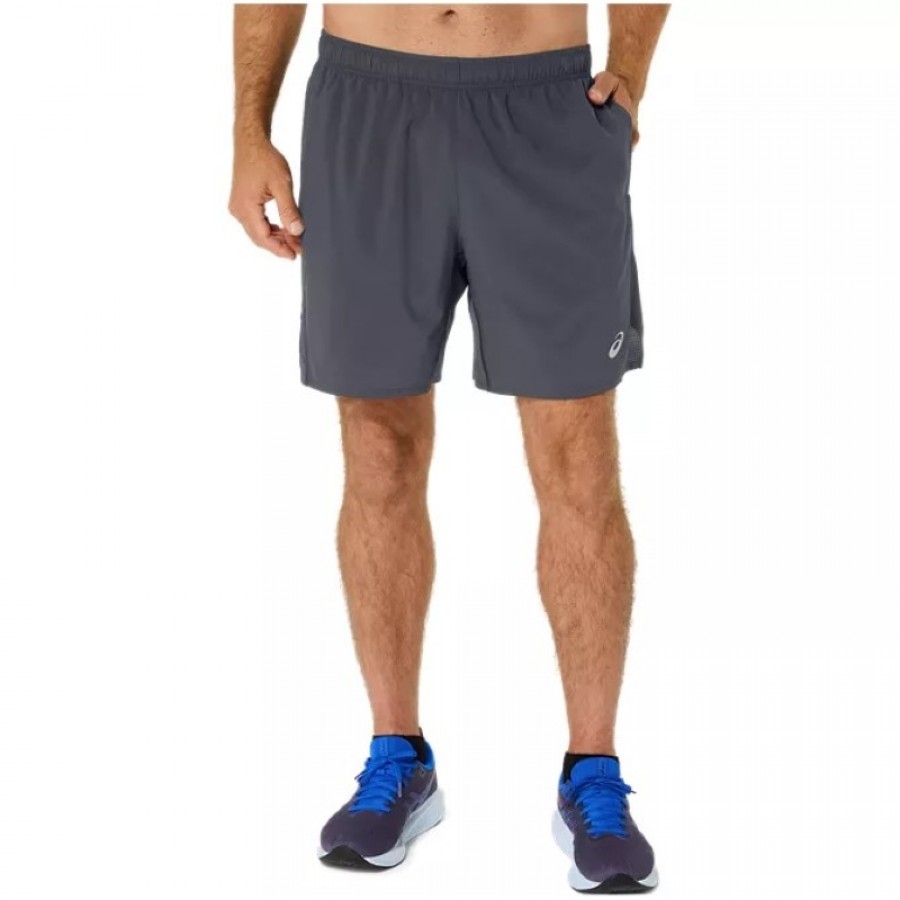 Short Asics Core 7IN Gris Oscuro  Oferta + Barato