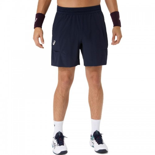 Short Asics Match Laser Cut 7IN Azul Oscuro