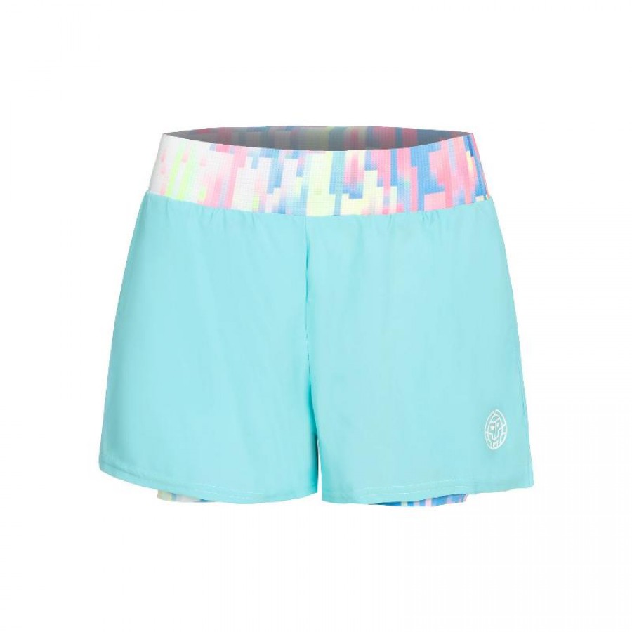 Short Bidi Badu Good Melbourne Printed 2In1 Aqua Mix   Oferta + Barato