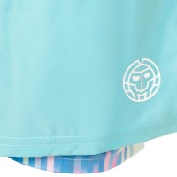 Short Bidi Badu Good Melbourne Printed 2In1 Aqua Mix   Oferta + Barato
