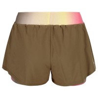 Short Bidi Badu Spectrum Printed 2In1 Marron Amarillo Mujer  Oferta + Barato