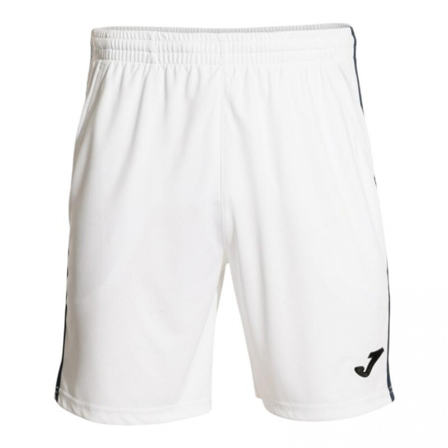 Short Joma Open III Blanco Azul Marino