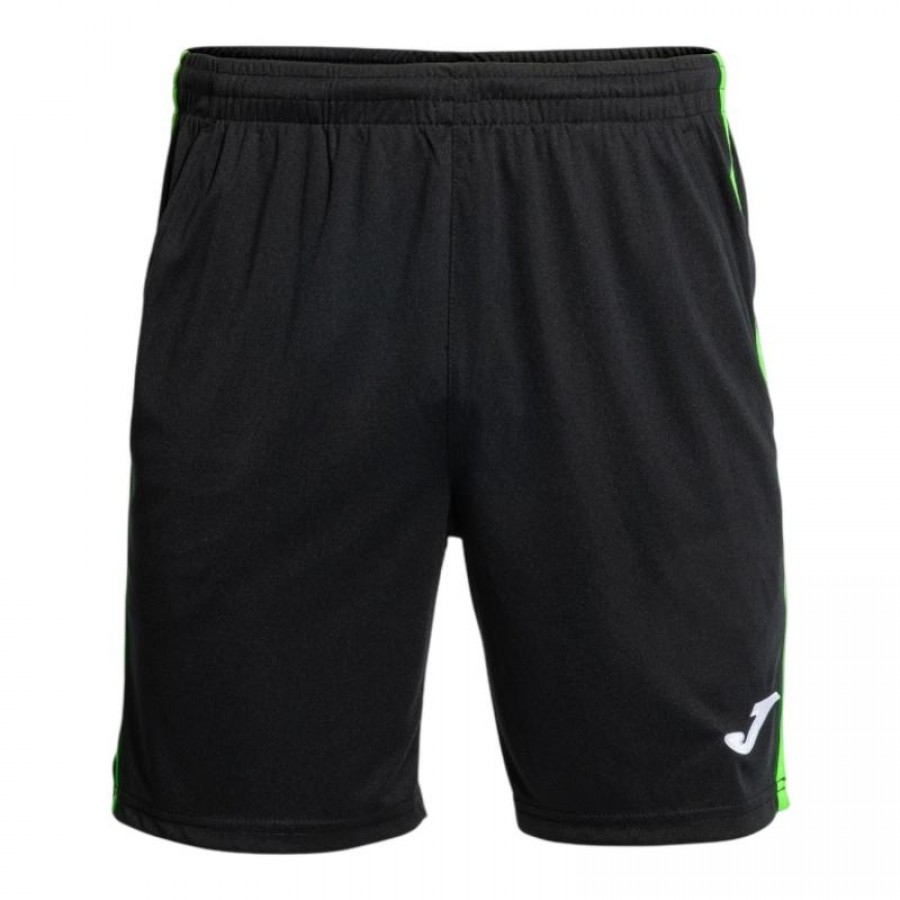 Short Joma Open III Negro Verde Fluor