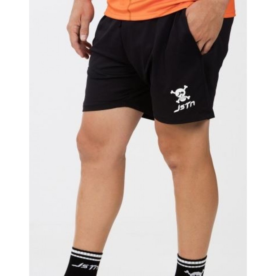 Short Just Ten Krop Black Logo white  PADELPOINT Short Just Ten Krop Black Logo white