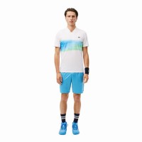 Short Lacoste Daniil Medvedev Azul Blanco  Oferta + Barato