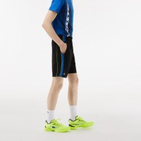 Short Lacoste Sport Negro Amarillo  Oferta + Barato