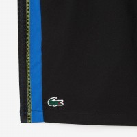 Short Lacoste Sport Negro Amarillo  Oferta + Barato