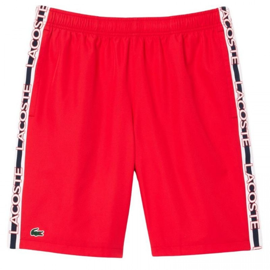 Short Lacoste Sport Rojo  Offer + Cheap