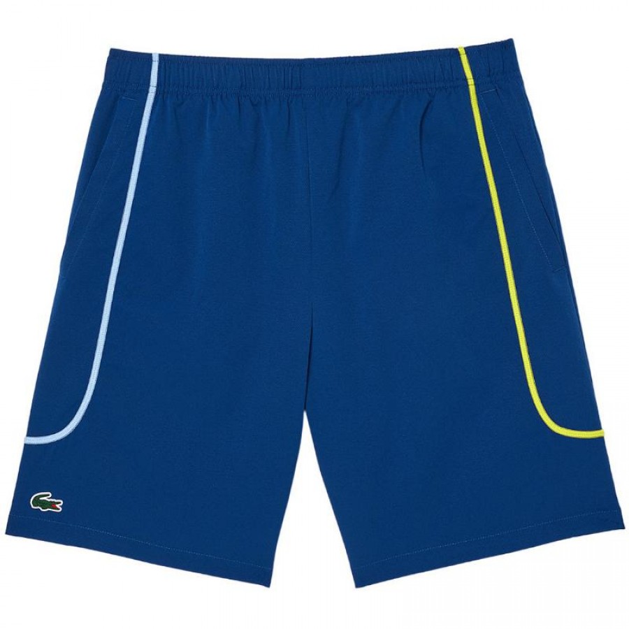 Short Lacoste Sport Tenis Azul  Oferta + Barato