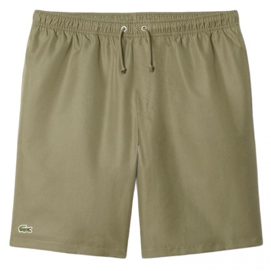 Short Lacoste Sport Verde Kaki  Oferta + Barato