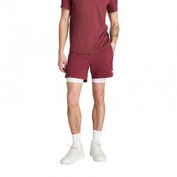 Short Wilson Tenis Volley 6 Rojo Oscuro