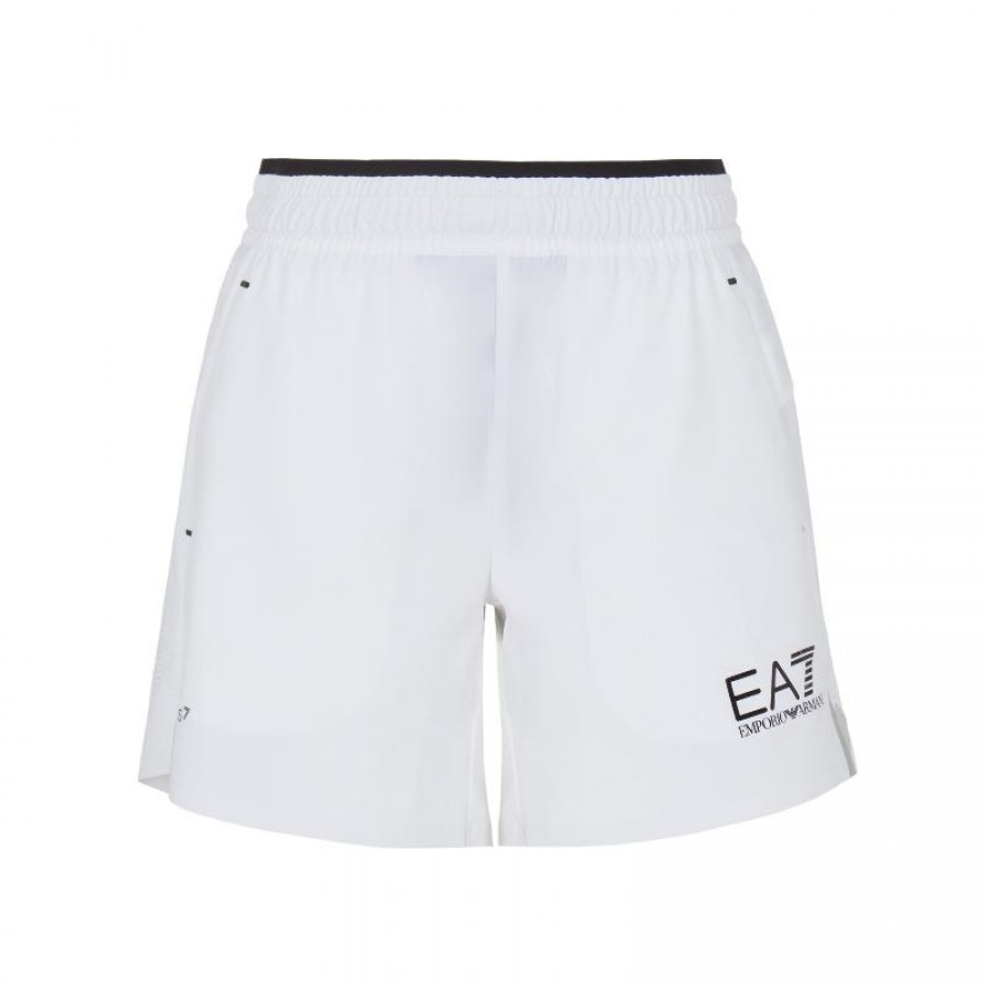Shorts Armani EA7 Ventus 7 Blanco Mujer